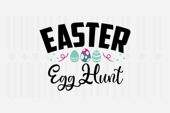 Easter Egg Hunt SVG Graphics for Crafts and Marketing