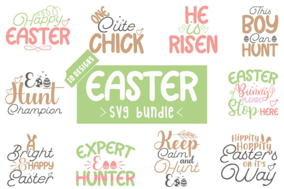 Easter SVG Bundle Vol.12 for Crafts and Graphics