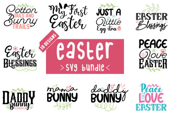 Easter SVG Bundle Vol.13 for Crafts and Graphics