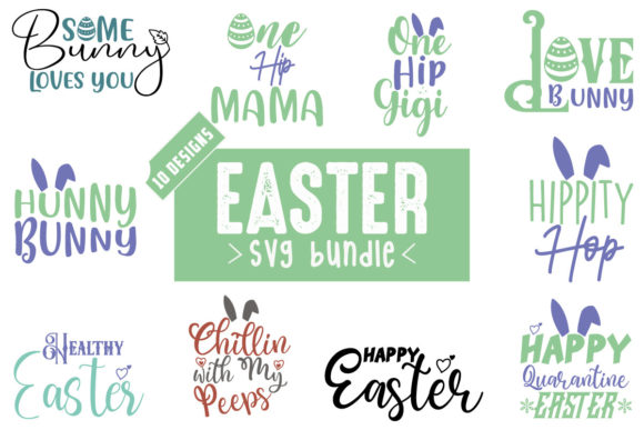 Easter SVG Bundle Vol.4 for Crafts and Graphics