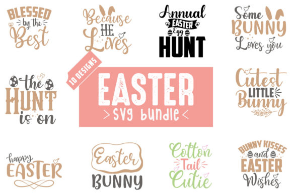 Easter SVG Bundle Vol.8 for Crafts and Graphics