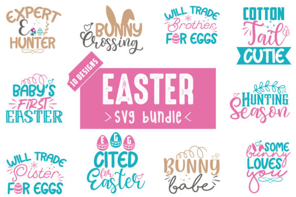 Easter SVG Bundle Vol.9 for Crafts and Graphics
