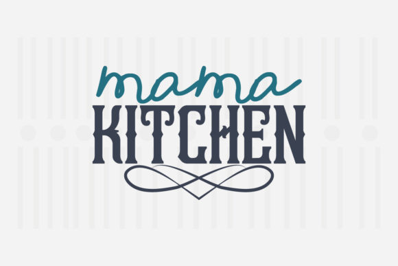Mama Kitchen SVG Graphic Design for Crafts