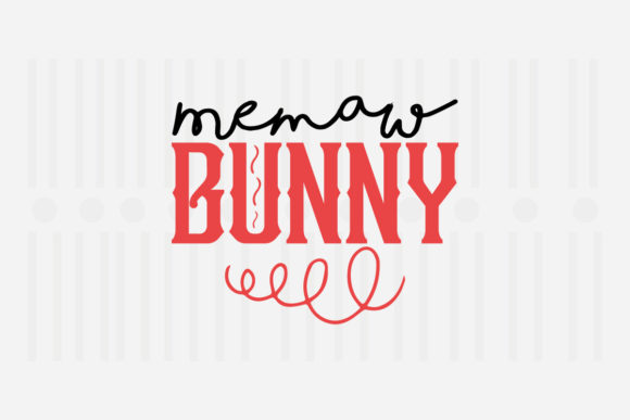 Memaw Bunny Easter SVG for Local Business Branding
