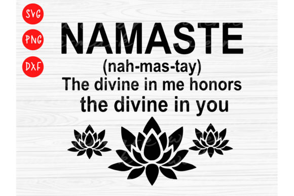 Namaste Buddha Svg Lotus Flower Yogi Yog Graphics for Crafts