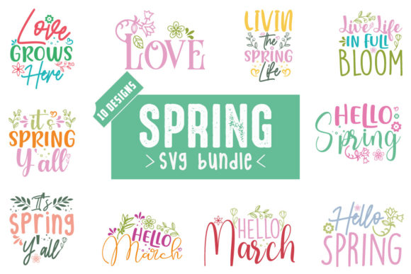Spring SVG Bundle Vol.4 for Crafts and Graphics